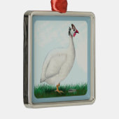 ギニアホワイト メタルオーナメント (右)