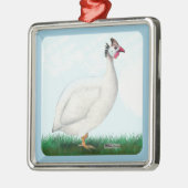 ギニアホワイト メタルオーナメント (左)