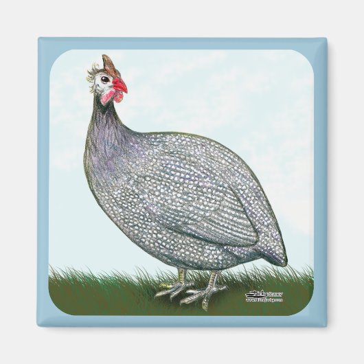 ギニアラベンダーオンウォッチ マグネット (正面)