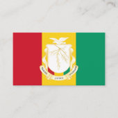 ギニア国旗と国印、ギニア国旗 名刺 (正面)