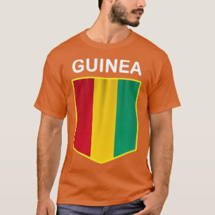 ギニア国旗のエンブレムギニアプライド祖先ヘリテージ Tシャツ