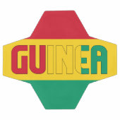 ギニア国旗の愛国心 サッカーボール (フラット)