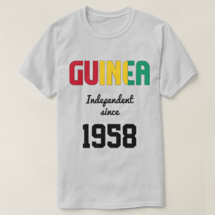 ギニア国旗の独立性お祝いTシャツ Tシャツ