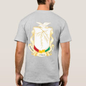 ギニア国旗の独立性お祝いTシャツ Tシャツ (裏面)