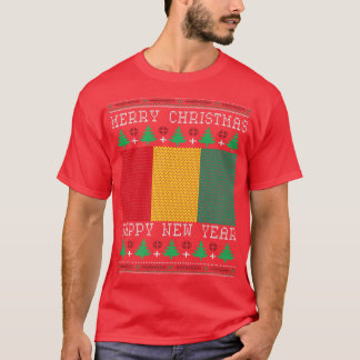 ギニア国旗の醜いクリスマス Tシャツ
