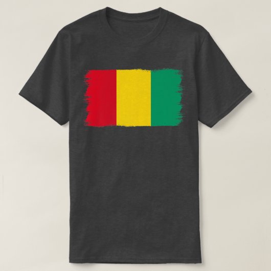 ギニア国旗ギニア Tシャツ (デザイン正面)