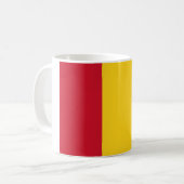 ギニア国旗(アフリカの国) コーヒーマグカップ (正面左)