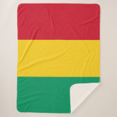 ギニア国旗(アフリカの国) シェルパブランケット (正面)