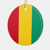 ギニア国旗(アフリカの国) セラミックオーナメント (左)