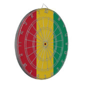 ギニア国旗（アフリカの国） ダーツボード (正面左)