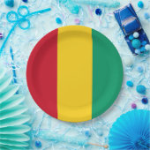 ギニア国旗(アフリカの国) ペーパープレート (パーティー)