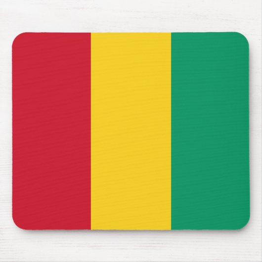 ギニア国旗（アフリカの国） マウスパッド (正面)