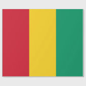 ギニア国旗(アフリカの国) ラッピングペーパー (フラット)