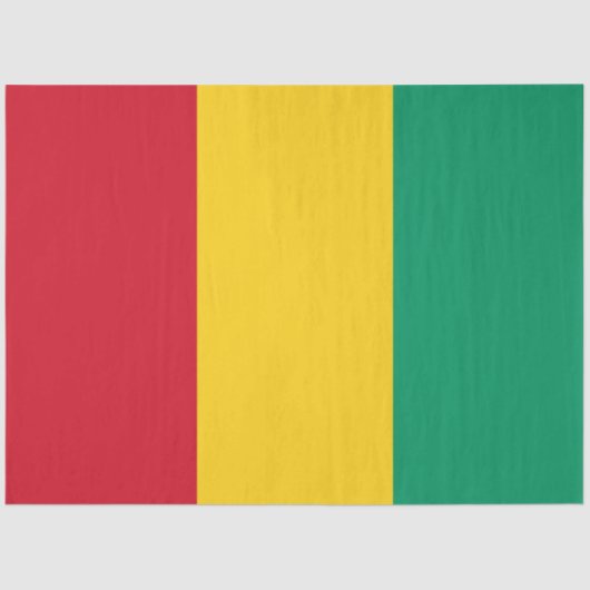 ギニア国旗（アフリカの国） 薄葉紙 (正面)