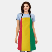 ギニア国旗 エプロン (着用した状態)