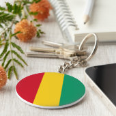 ギニア国旗 キーホルダー (側面)