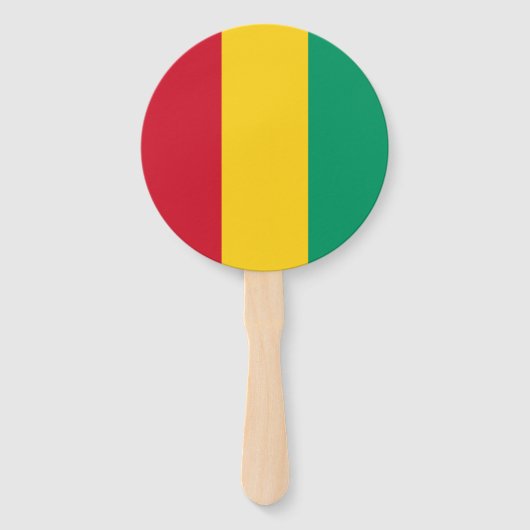 ギニア国旗 ハンドファン (正面)