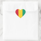 ギニア国旗 ハートシール (バッグ)