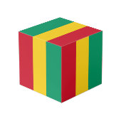 ギニア国旗 フォトキューブ (裏面アングル)