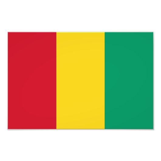 ギニア国旗 フォトプリント            (正面)