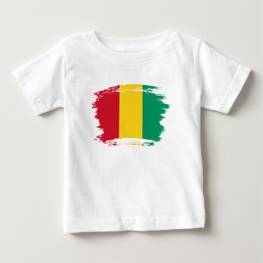 ギニア国旗 ベビーTシャツ (正面)