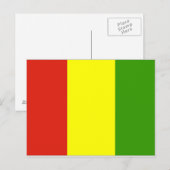 ギニア国旗 ポストカード (正面/裏面)