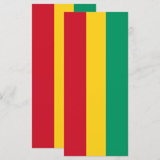 ギニア国旗 メニュー (正面/裏面)