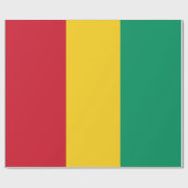 ギニア国旗 ラッピングペーパー (フラット)