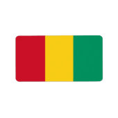 ギニア国旗 ラベル (正面)