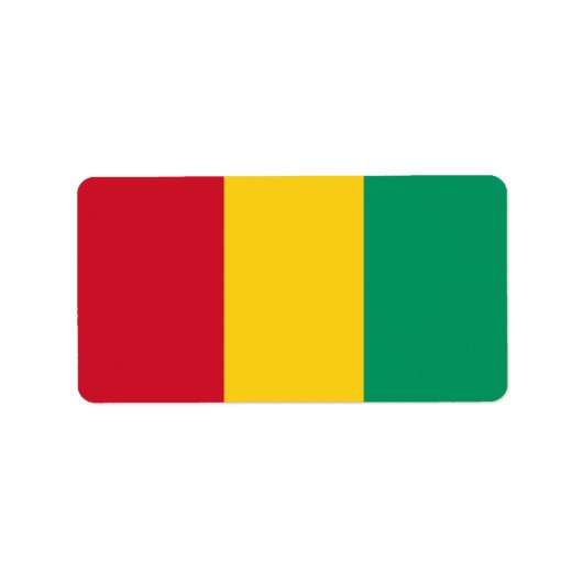ギニア国旗 ラベル (正面)