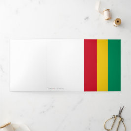 ギニア国旗 三つ折りカード