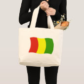 ギニア旗トートバッグ ラージトートバッグ (正面(商品))