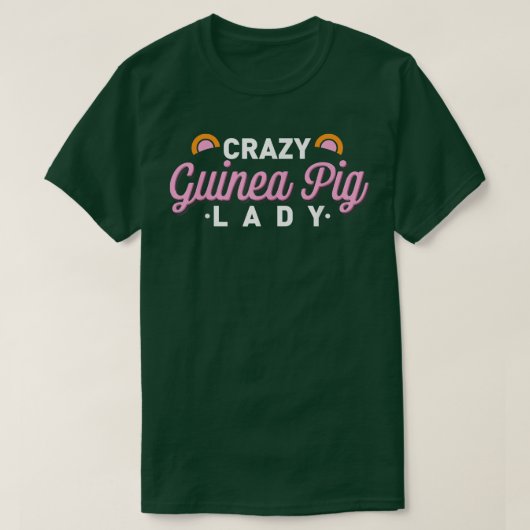 ギニア熱狂する豚の女おもしろい性複数モルモットP Tシャツ (デザイン正面)