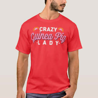 ギニア熱狂する豚の女おもしろい性複数モルモットP Tシャツ