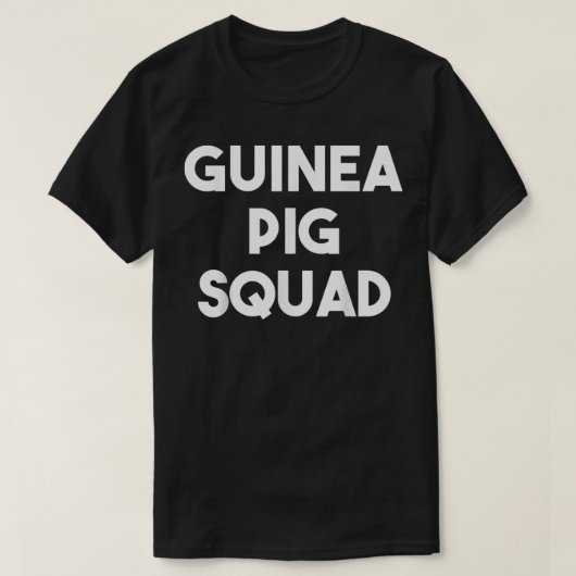 ギニア豚おもしろい分隊モルモット恋人 Tシャツ (デザイン正面)