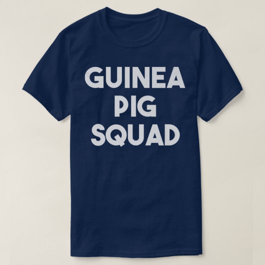 ギニア豚おもしろい分隊モルモット恋人 Tシャツ (デザイン正面)