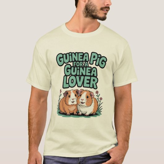 ギニア豚かわいい Tシャツ (正面)