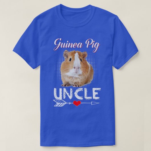 ギニア豚の叔父の衣服可愛いギニア豚 Tシャツ (デザイン正面)