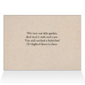 ギニア豚の歌：『アワ・ラブ・ア・リトル・ガーデン』 (内部横(上))