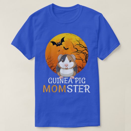 ギニア豚の母親の女おもしろい性ハロウィーン Tシャツ (デザイン正面)
