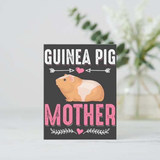 ギニア豚の母、齧歯動物の愛 ポストカード (スタンド正面)