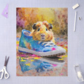 ギニア豚カラフルスニーキー 薄葉紙 (クラフト)