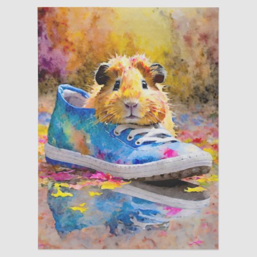 ギニア豚カラフルスニーキー 薄葉紙 (正面)