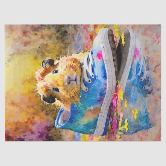 ギニア豚カラフルスニーキー 薄葉紙 (正面)