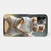 ギニア豚クリケット帽：白い服を着た Case-Mate iPhoneケース (裏面(横))