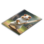 ギニア豚クリケット：白い服 ノートブック (左側)