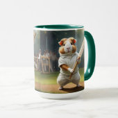 ギニア豚クリケット：白い服 マグカップ (正面右)