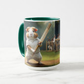 ギニア豚クリケット：白い服 マグカップ (正面左)