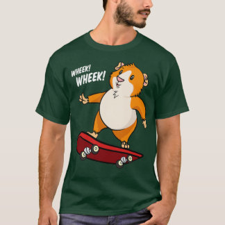 ギニア豚スケートボーダー(2) Tシャツ