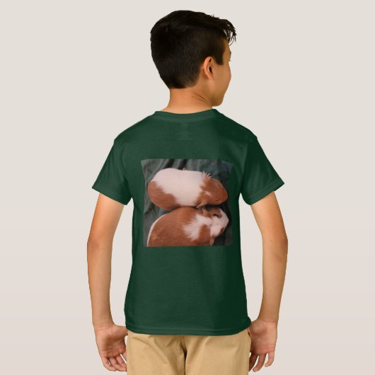 ギニア豚ハッピーシャツ Tシャツ (裏面フル)